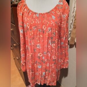 Westport Coral Floral Blouse